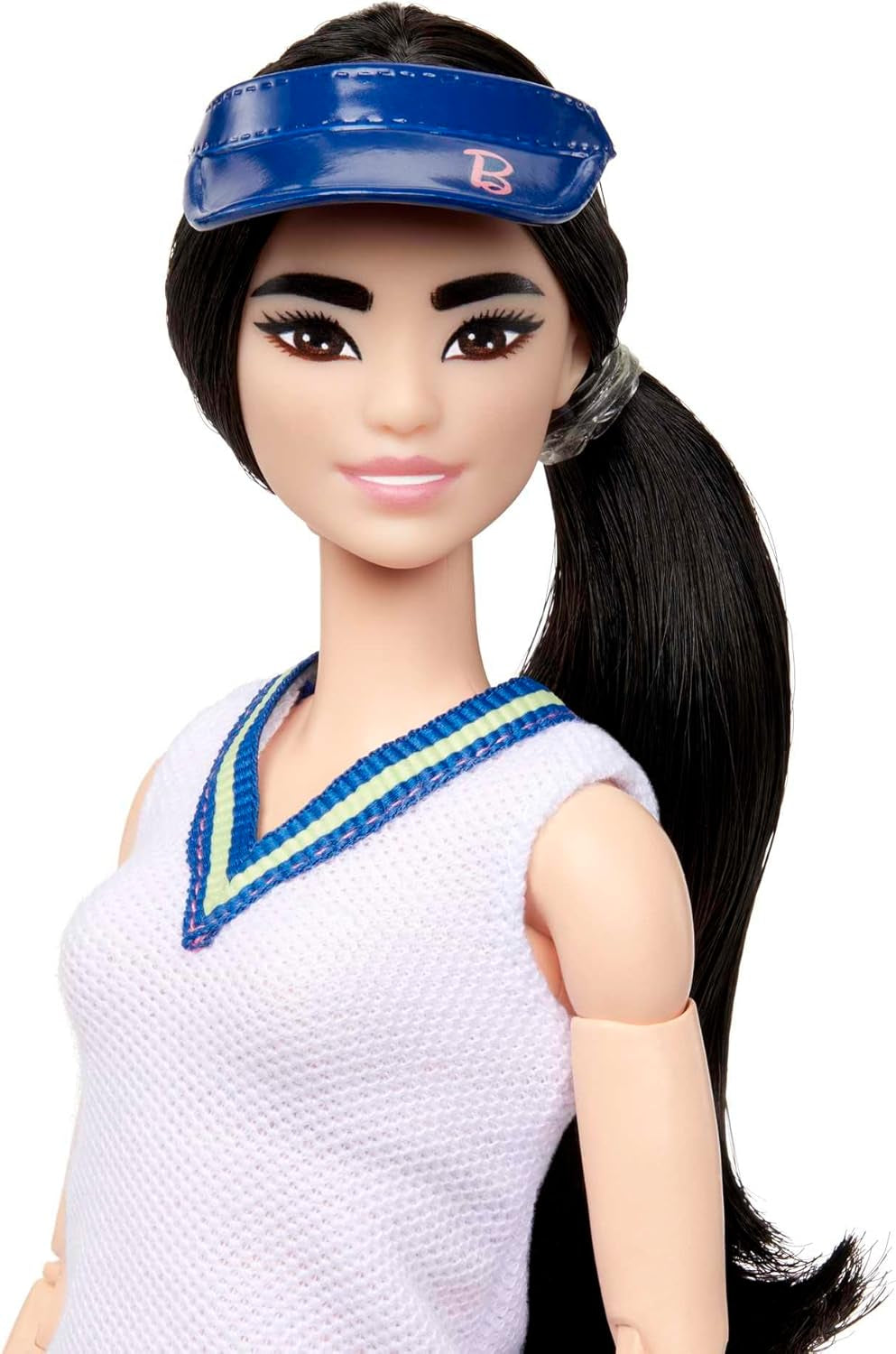 Muñeca Barbie Made to Move - Jugadora de tenis con raqueta y pelota - Muñeca articulada de 22 para juegos realistas, fanáticos del tenis y niños de 3 años en adelante, HKT73