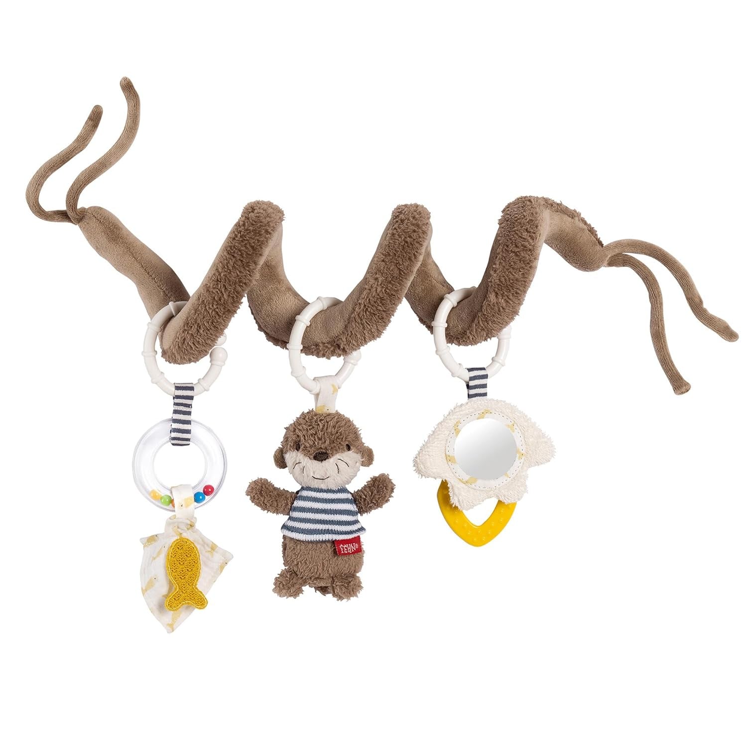 Fehn Activity Spiral Sleeping Forest - cochecito de juguete para tocar y agarrar - juguete para bebé para cama, parque, cochecito y silla de coche - juguete de actividad motora para bebés y niños pequeños a partir de 0 meses Baby Toys Naty Shop Otter