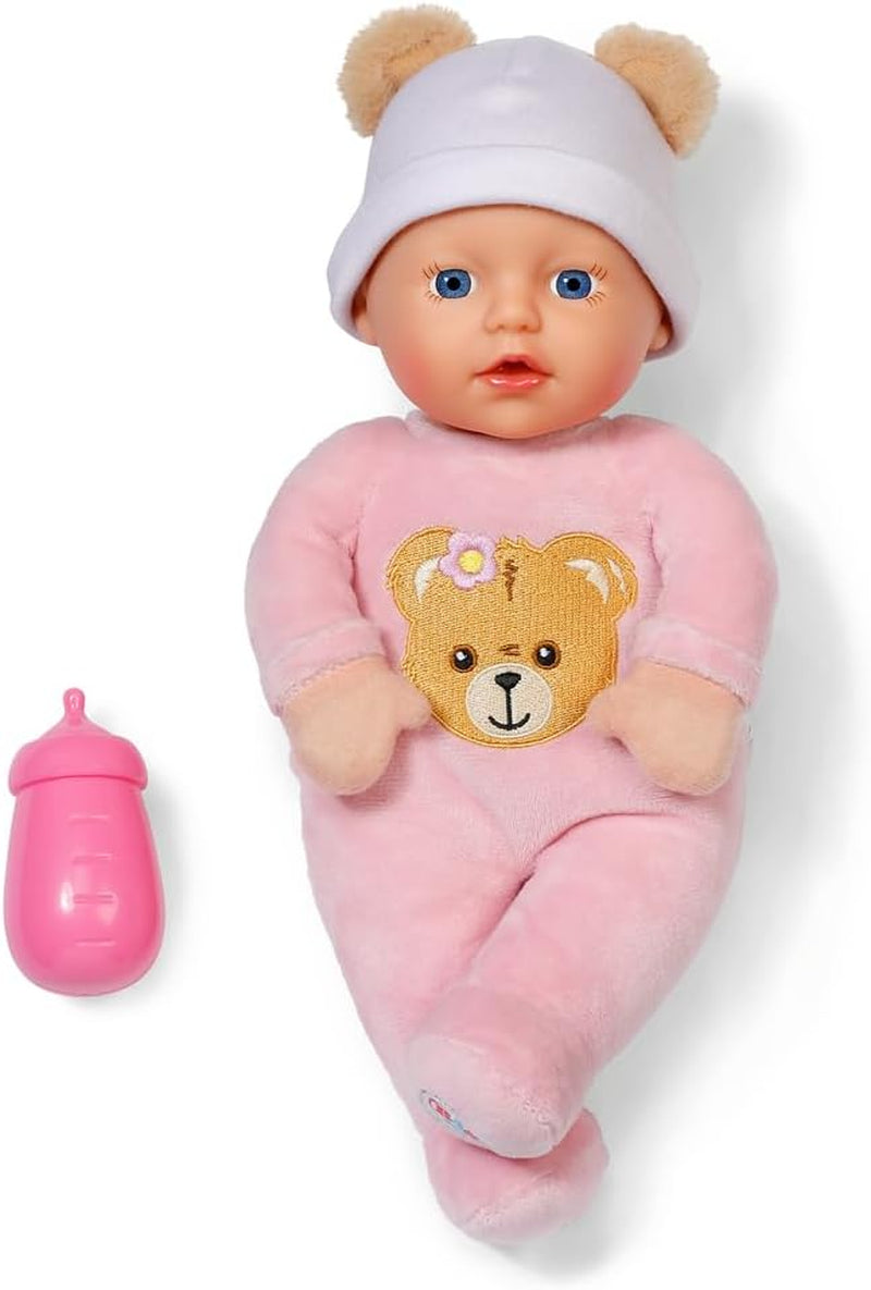 Baby Born Rosie muñeca blanda 30 cm con 6 sonidos y biberón, rosa