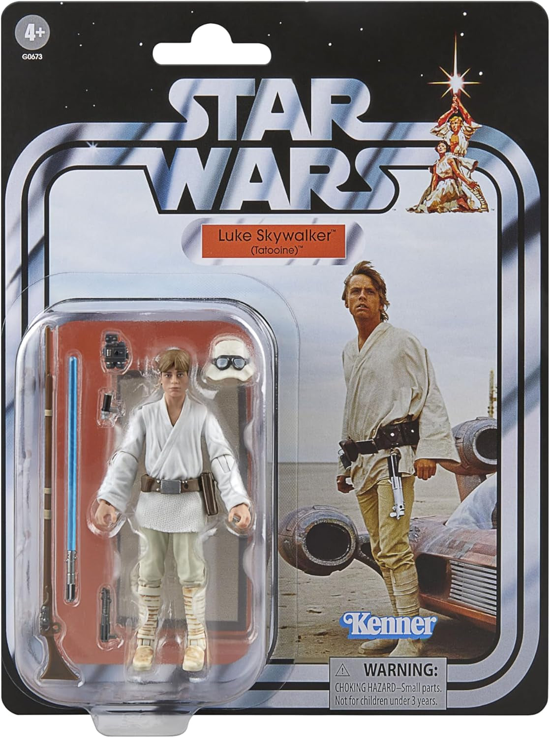 Star Wars Vintage Collection Landspeeder y Luke Skywalker, figura de acción y vehículo de Star Wars: Una nueva esperanza, figuras de acción de 9,5 cm Naty Shop