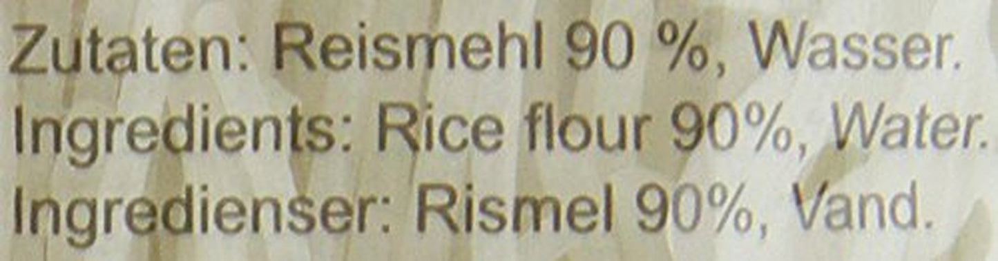 Fideos de arroz Ricefield, fideos, 2 mm, Bun Gao (1 x 400 g)
