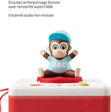 Figura sonora, Maestro Gorila y sus letras, música, canciones y sonidos, niños 2-4 años, versión francesa Jucarii Bebe Naty Shop