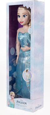 Muñeca gigante Disney Frozen Playdate Elsa de 80 cm de Jakks Pacific Muñeca totalmente articulada con 11 puntos de articulación Incluye cepillo para el pelo y accesorios
