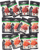Dehner Premium Comida húmeda para gatos, paquete múltiple, gatos adultos, 4 piezas cada una: cordero/pavo/salmón, 12 bolsas x 100 g (1,2 kg)