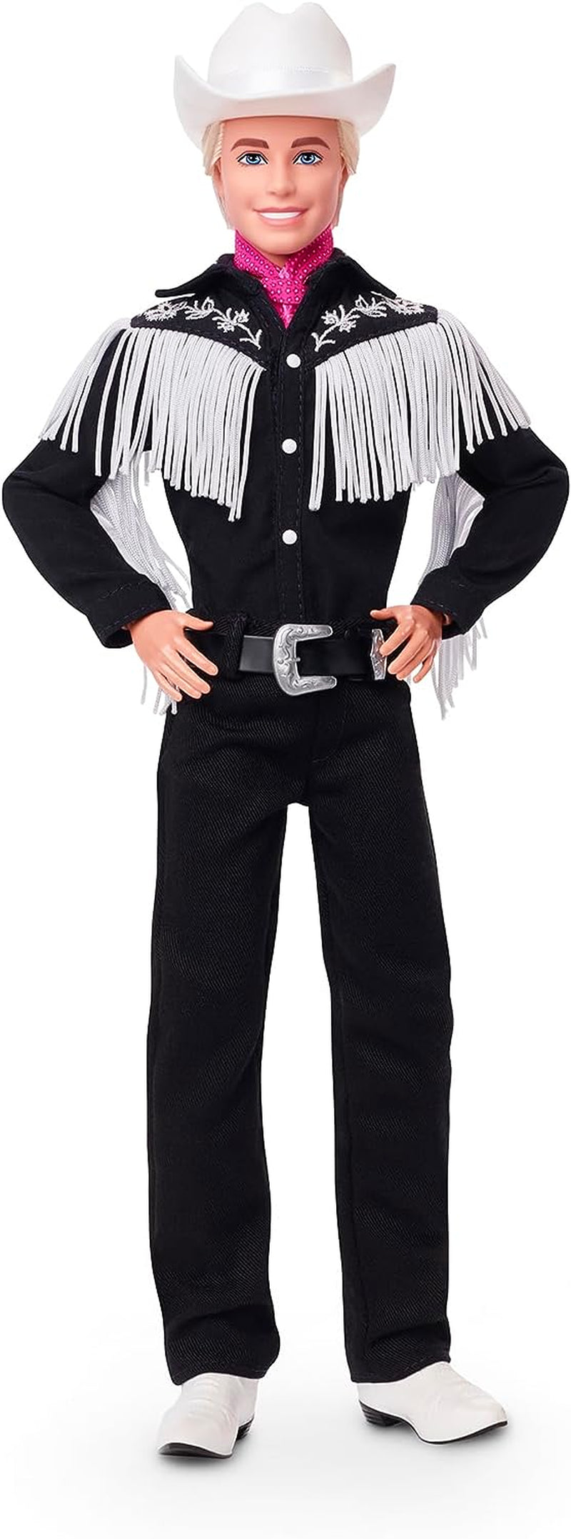 BARBIE the MOVIE Ken - Muñeco coleccionable de largometraje con traje occidental, camisa vintage, sombrero de vaquero, botas blancas, de 3 años en adelante, HRF30 Naty Shop Dolls Título predeterminado