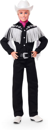 BARBIE the MOVIE Ken - Muñeco coleccionable de largometraje con traje occidental, camisa vintage, sombrero de vaquero, botas blancas, de 3 años en adelante, HRF30 Naty Shop Dolls Título predeterminado
