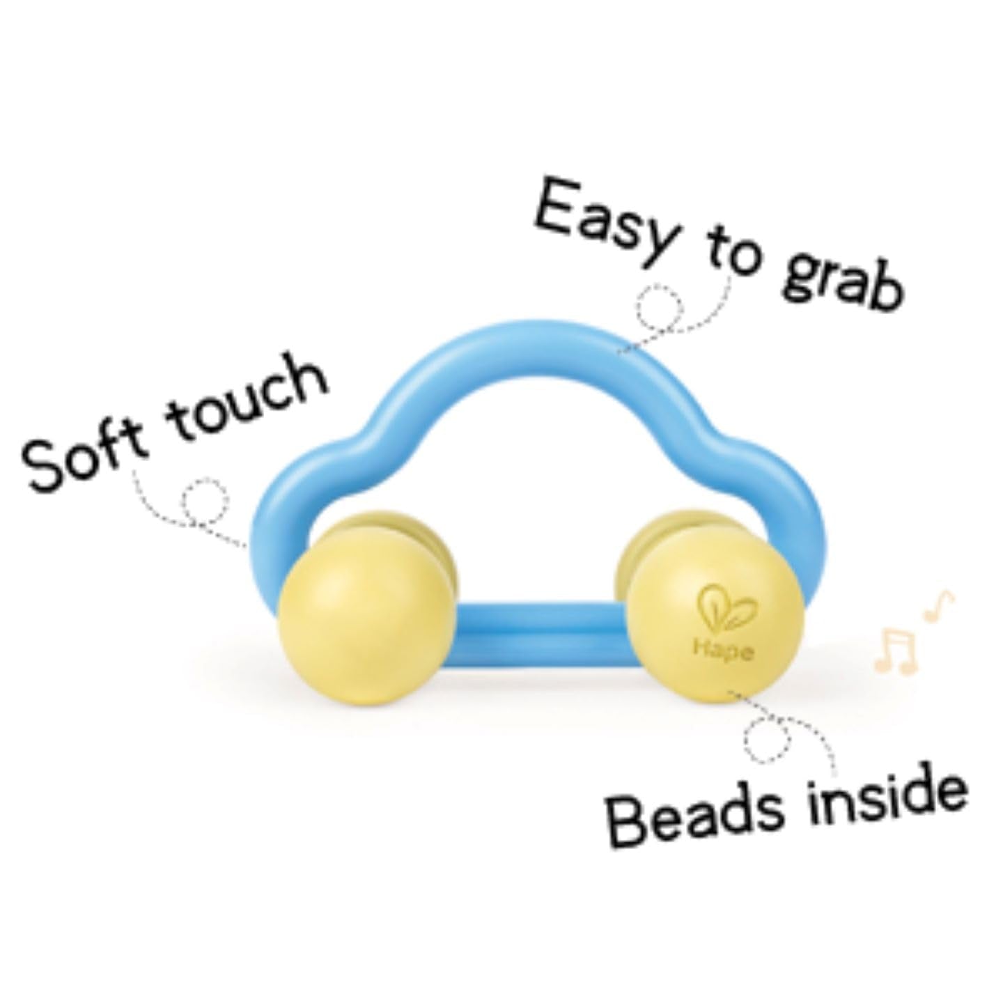 Hape Coche De Juguete Rollo Y Sonajero, Juguete Bebé Bebe Naty Tienda Juguetes