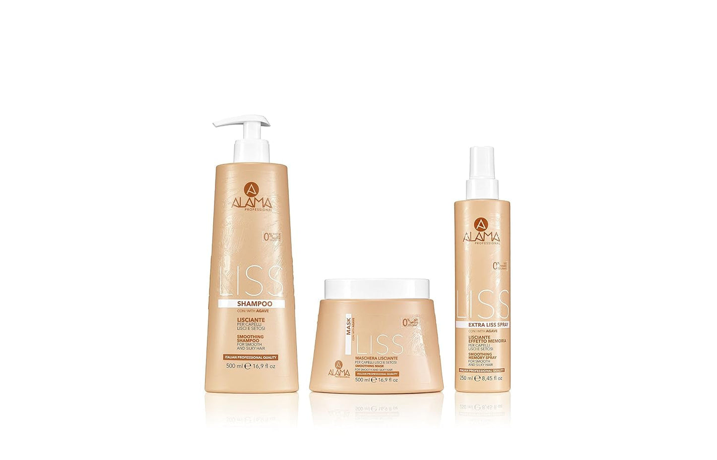 Alama Professional Alama Liss - Spray Lisciante Extra Liss Effetto Memoria Per Capelli Lisci, 250ml Productos para desenredar el cabello Naty Shop