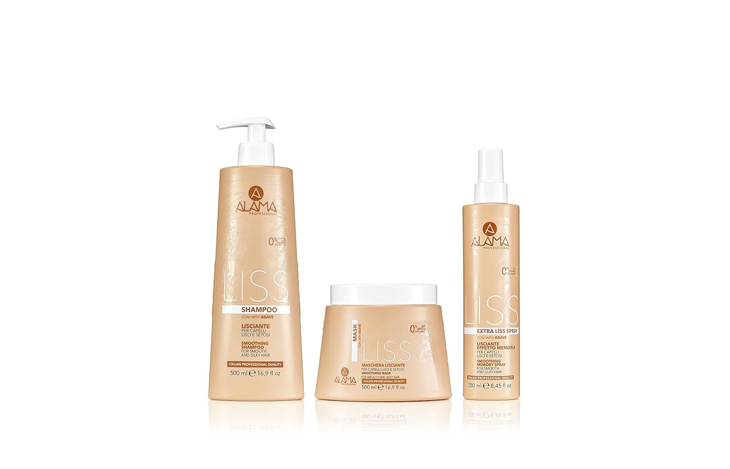 Alama Professional Alama Liss - Spray Lisciante Extra Liss Effetto Memoria Per Capelli Lisci, 250ml Productos para desenredar el cabello Naty Shop