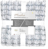 Aqua-Textil Manta mullida y acogedora 150 x 200 cm Gris Melange blanco Manta de televisión de felpa Colcha Sherpa Fleece Oeko-Tex Ottawa Camas y mantas Besuche den aqua-textil-Store Ropa de cama de piel sintética gris 155 x 220 cm