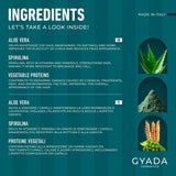 GYADA COSMETICS Pack Fortalecedor Capilar Espirulina Nutritivo Anticaída Puntas Dobles Funciona 250ml + Peine de Madera de Haya Ideal para Desenredar Todo Tipo de Cabello Mascarilla Capilar Naty Shop