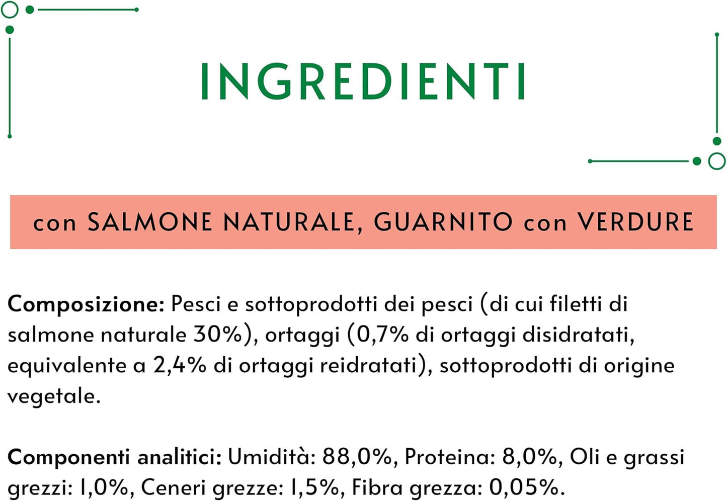 Crystal Delicate Suppenfond für die Katze, mit natürlichem Lachs, garniert mit Gemüse, 40 g, 32 unidades