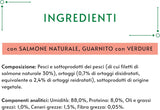 Crystal Delicate Suppenfond für die Katze, mit natürlichem Lachs, garniert mit Gemüse, 40 g, 32 unidades