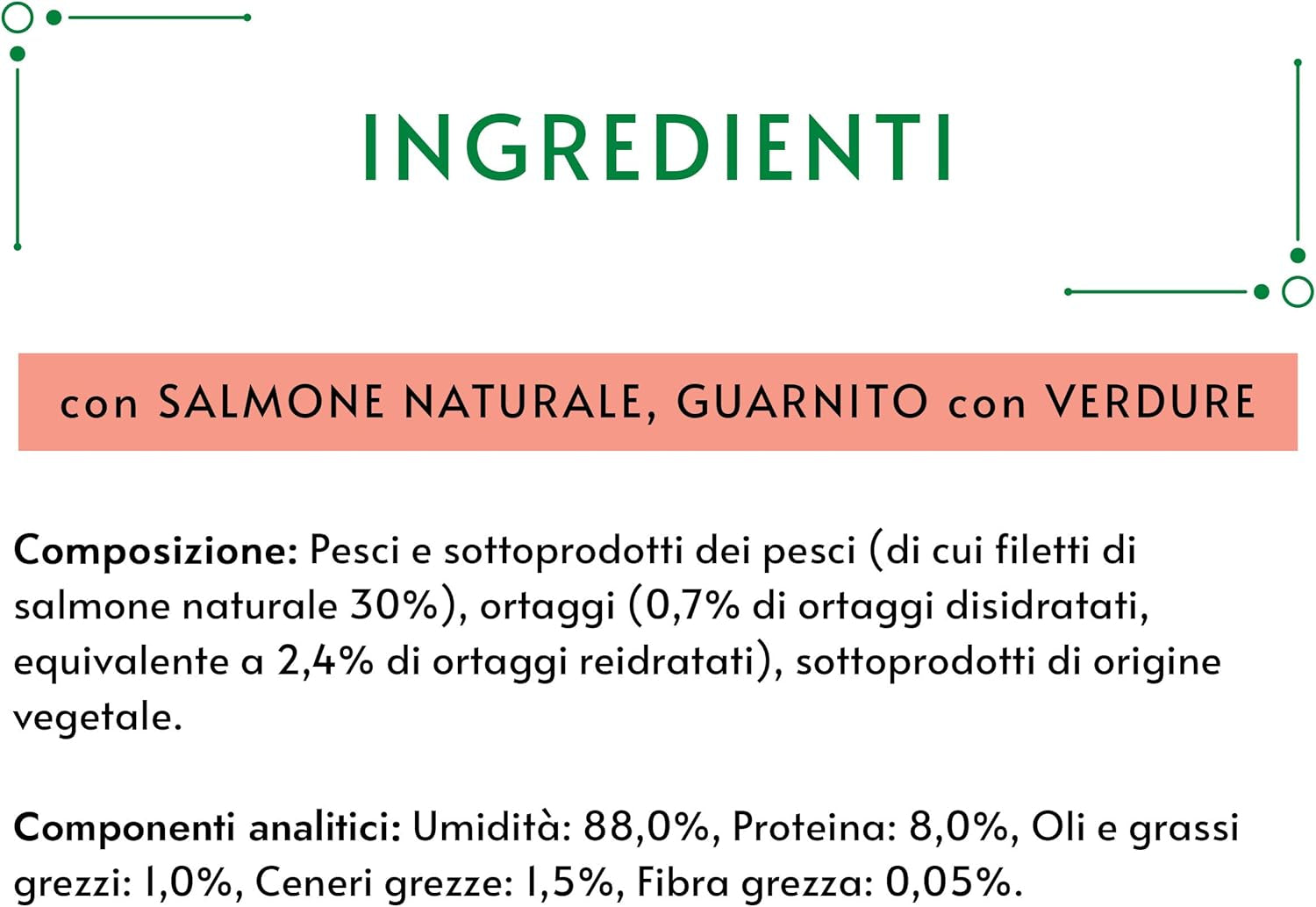 Crystal Delicate Suppenfond für die Katze, mit natürlichem Lachs, garniert mit Gemüse, 40 g, 32 unidades