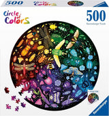 Ravensburger - Puzzle para adultos - Puzzle redondo de 500 piezas - Apto a partir de 12 años - Insectos (rueda cromática) - Puzzle fabricado en Europa - 12000820 Puzzle Naty Shop