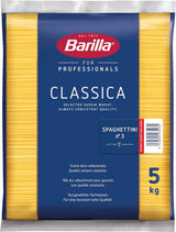 Barilla Pasta Klassische Spaghetti n.5 aus Hartweizen immer al dente de alta calidad, (1 x 500 g), insípido