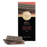 Venchi - Bar Maxi 77% Nibs, con chocolate extra negro, trozos de habas de cacao, 600 g, sin gluten, sin colorantes y sin conservantes