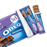 Barritas Milka & OREO – Chocolate con leche alpino con crujientes trozos de galletas OREO en crema de leche – 13 x 185g