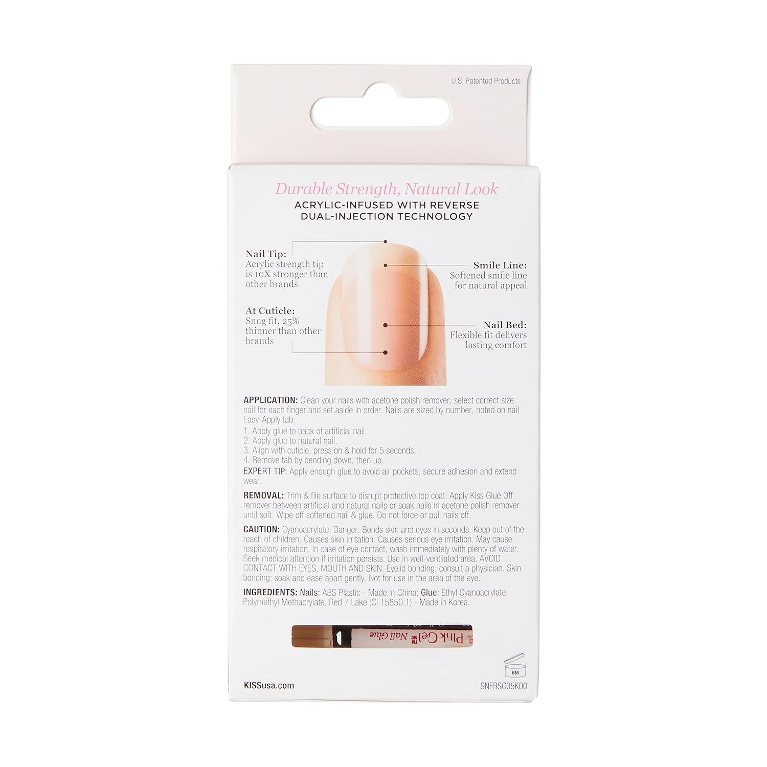 Kiss Nude Nails - Uñas increíbles (paquete de 2)