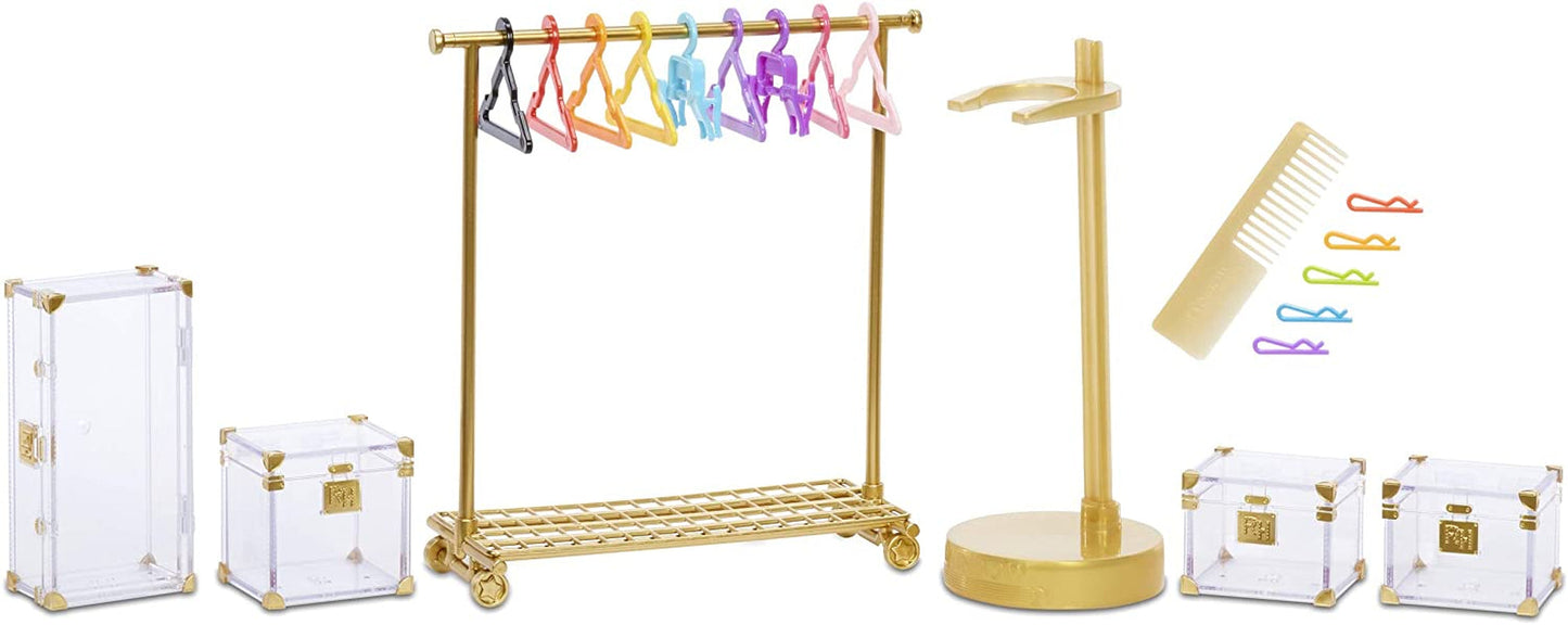 Rainbow High 571049 Fashion Studio - Muñeca exclusiva con ropa, accesorios y 2 pelucas brillantes - ¡Crea más de 300 conjuntos!