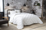 Abeil 15000000325 Almohada, blanco, blanco, 240 X 260 cm Edredones y colchas Naty Shop
