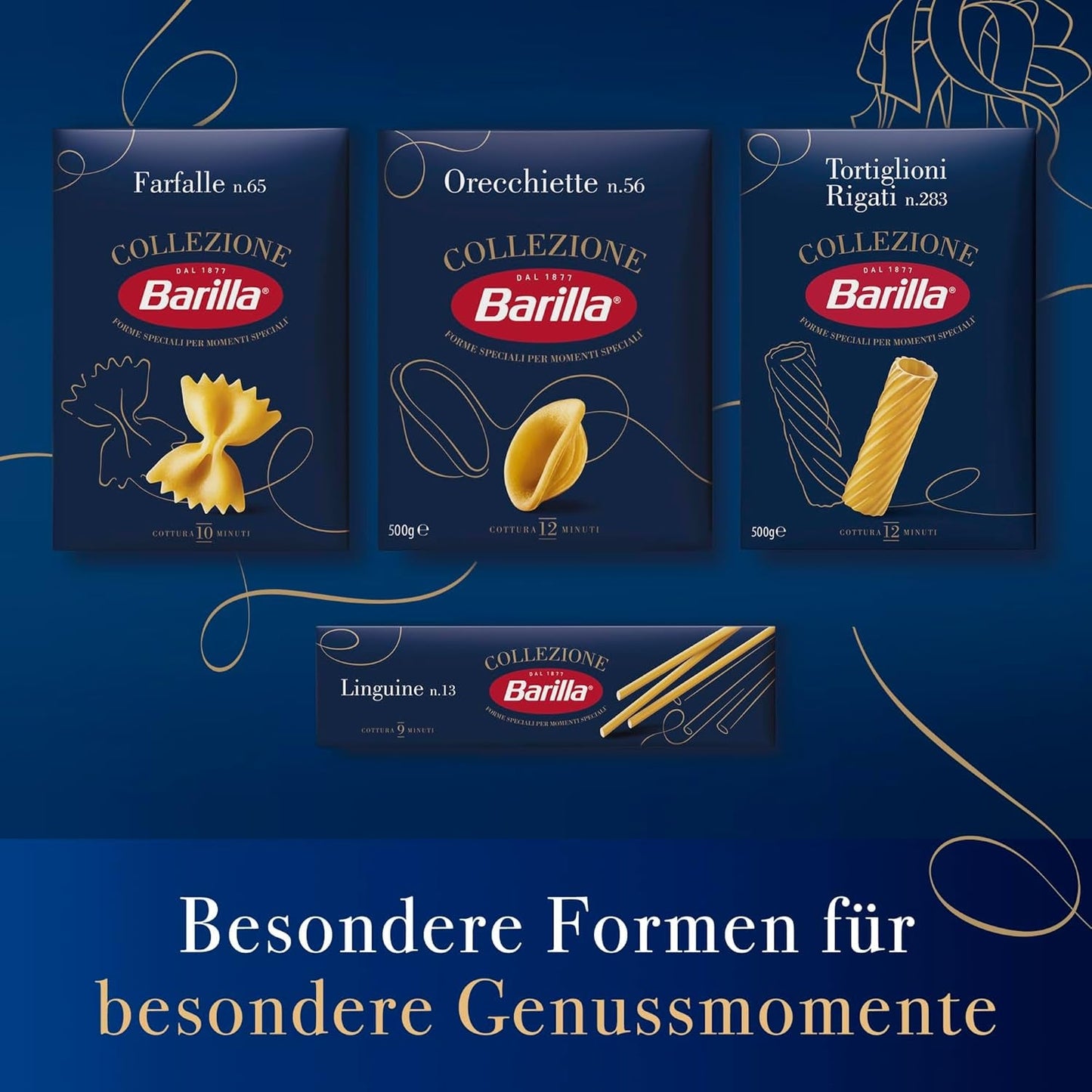 Barilla Collezione Lasaña Pasta de trigo duro, siempre al dente, 500g