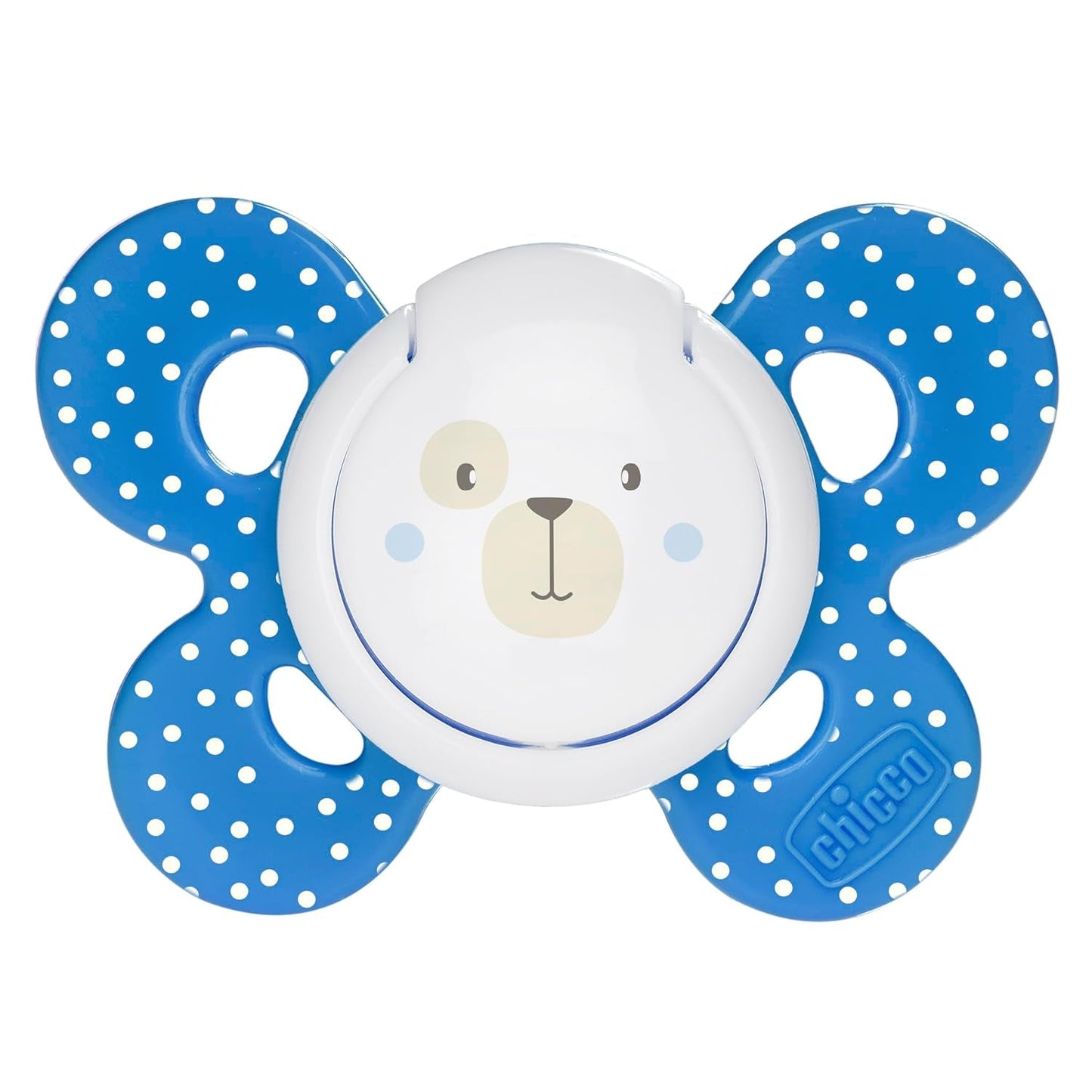 Chicco Chupete PhysioForma Comfort 6-16 meses, 1 pieza, chupete con tetina de silicona, favorece la respiración fisiológica y favorece el correcto desarrollo bucal, azul