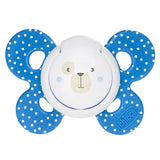 Chicco Chupete PhysioForma Comfort 6-16 meses, 1 pieza, chupete con tetina de silicona, favorece la respiración fisiológica y favorece el correcto desarrollo bucal, azul