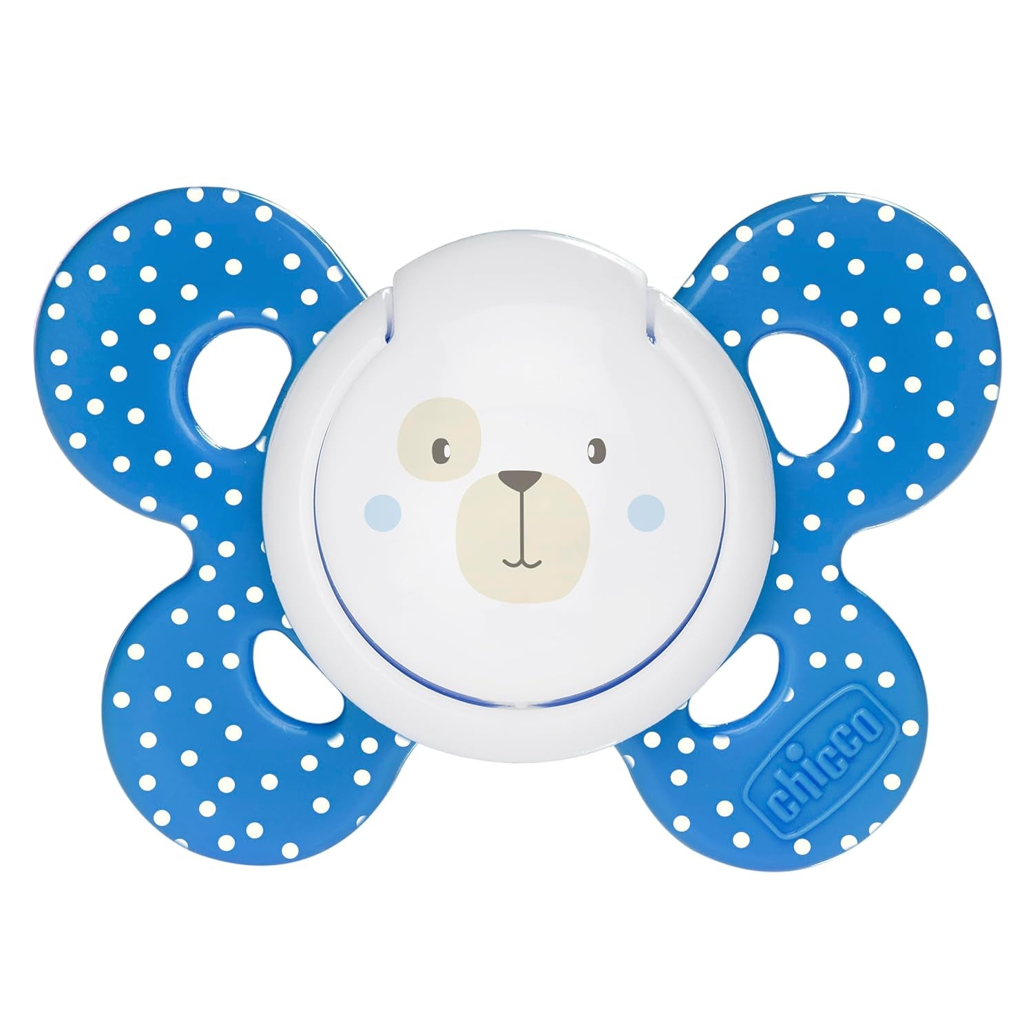 Chicco Chupete PhysioForma Comfort 6-16 meses, 1 pieza, chupete con tetina de silicona, favorece la respiración fisiológica y favorece el correcto desarrollo bucal, azul