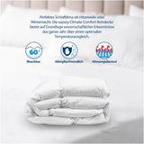 Genius Eazzzy Edredón Climate Comfort 155 X 220 Cm, Fibre-tight, Edredón ligero para todas las estaciones, Edredón transpirable, Temperatura agradable para dormir, Edredón para todas las estaciones Edredones y edredones Naty Shop