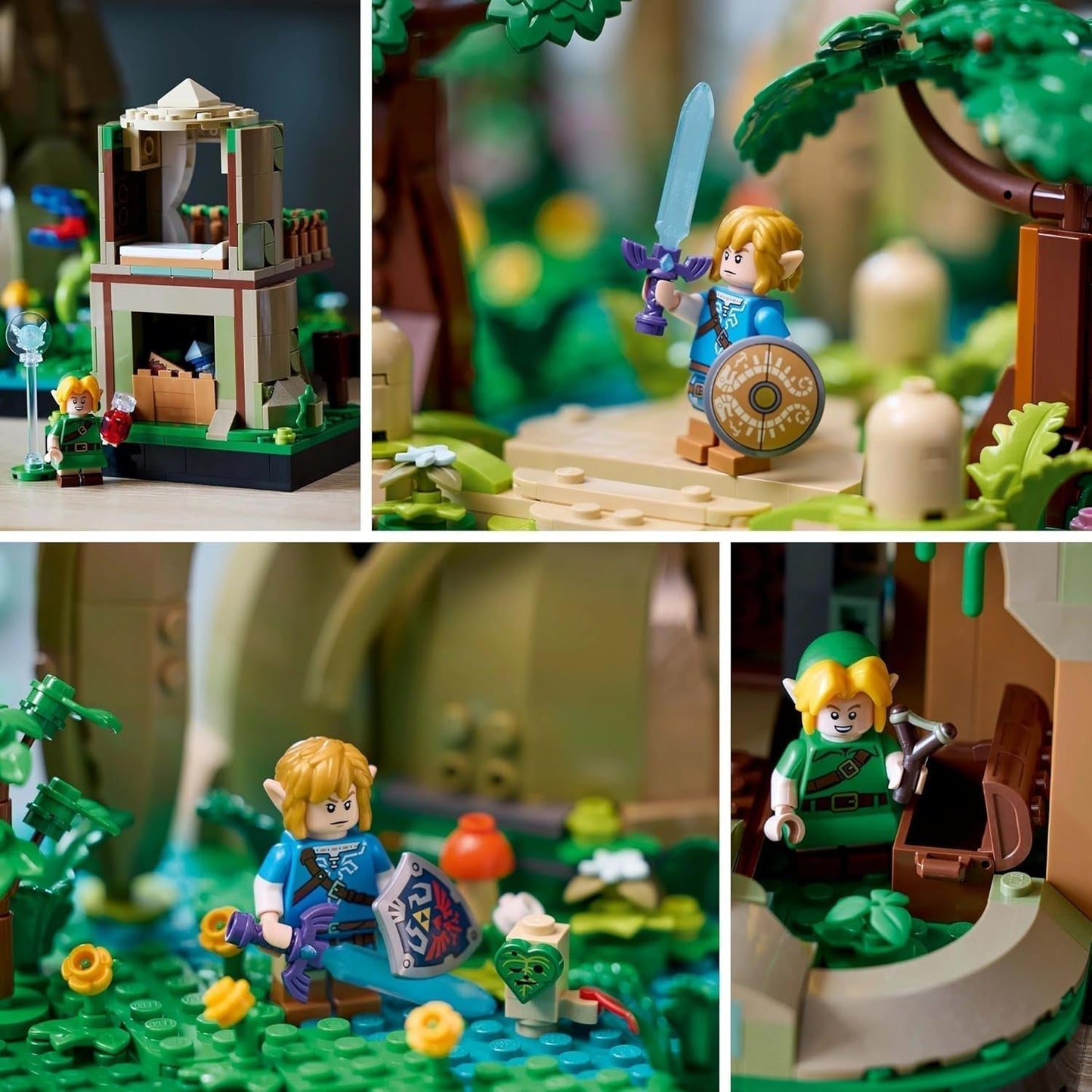 LEGO The Legend of Zelda Deku Tree 2-In-1 - pieza coleccionable con minifiguras de Princess Zelda y 3 Link - set de construcción para adultos e idea de regalo para fanáticos de los videojuegos - 77092 Juegos de construcción Besuche den LEGO-Store