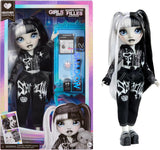 Girls Night Rainbow High Shadow High - Heather Grayson - Muñeca fashion de 28 cm con pelo en tonos grises, blanco y negro y conjunto con accesorios y peine - Para coleccionistas y niños a partir de 6 años