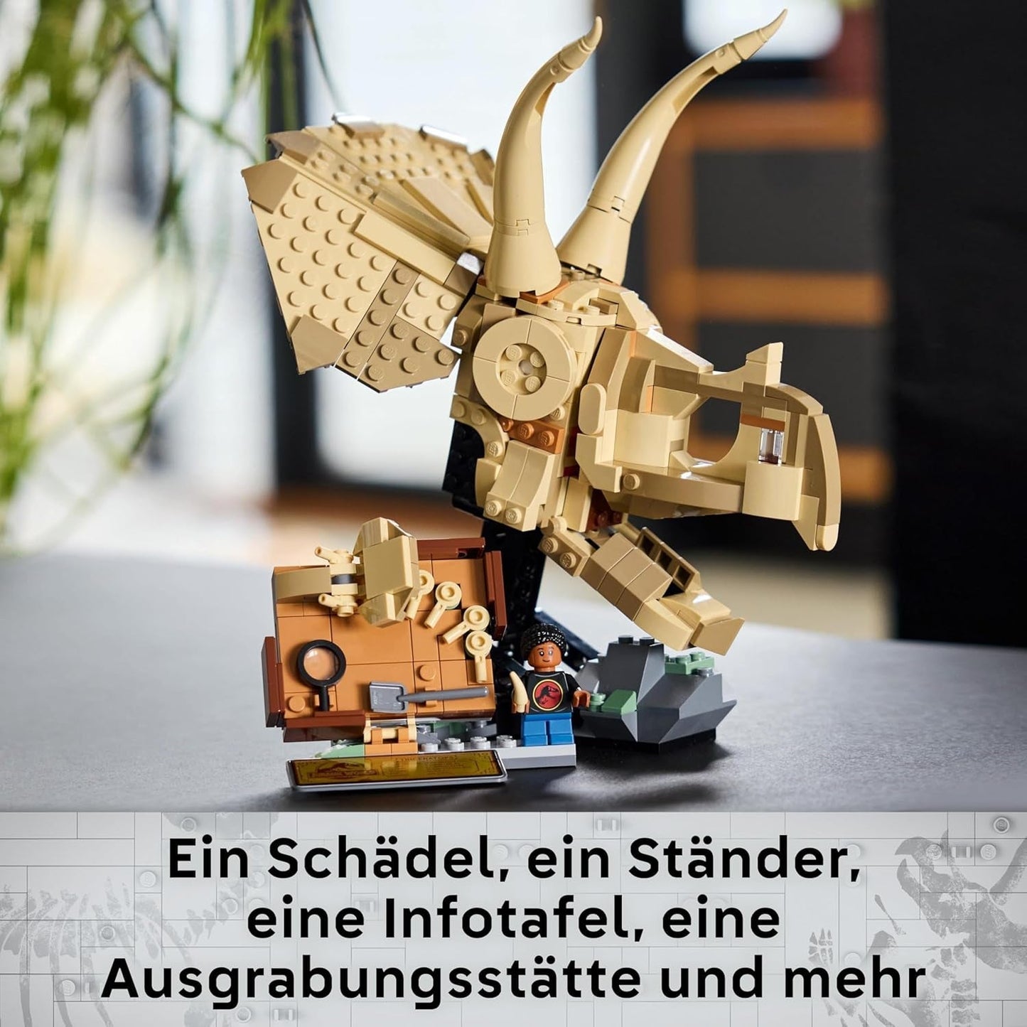 LEGO Jurassic World Dinosaur Fossils: Modelo de Calavera de Triceratops, juguete de dinosaurio para niños y niñas a partir de 9 años, regalo para niños y fans Jurassic World 76969 Juegos de construcción Besuche den LEGO-Store