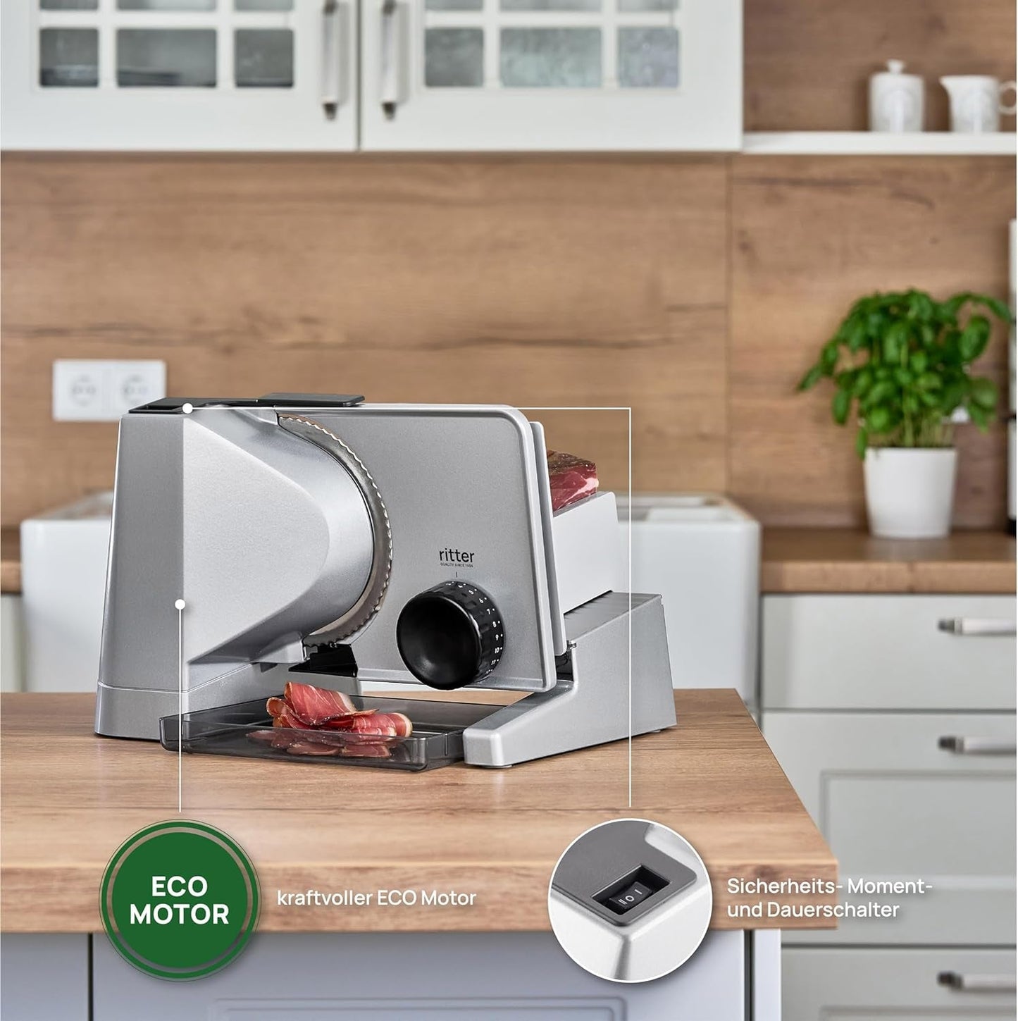 Ritter Solida 4, cortadora eléctrica con múltiples funciones Rasnite y Rebanadoras Naty Shop
