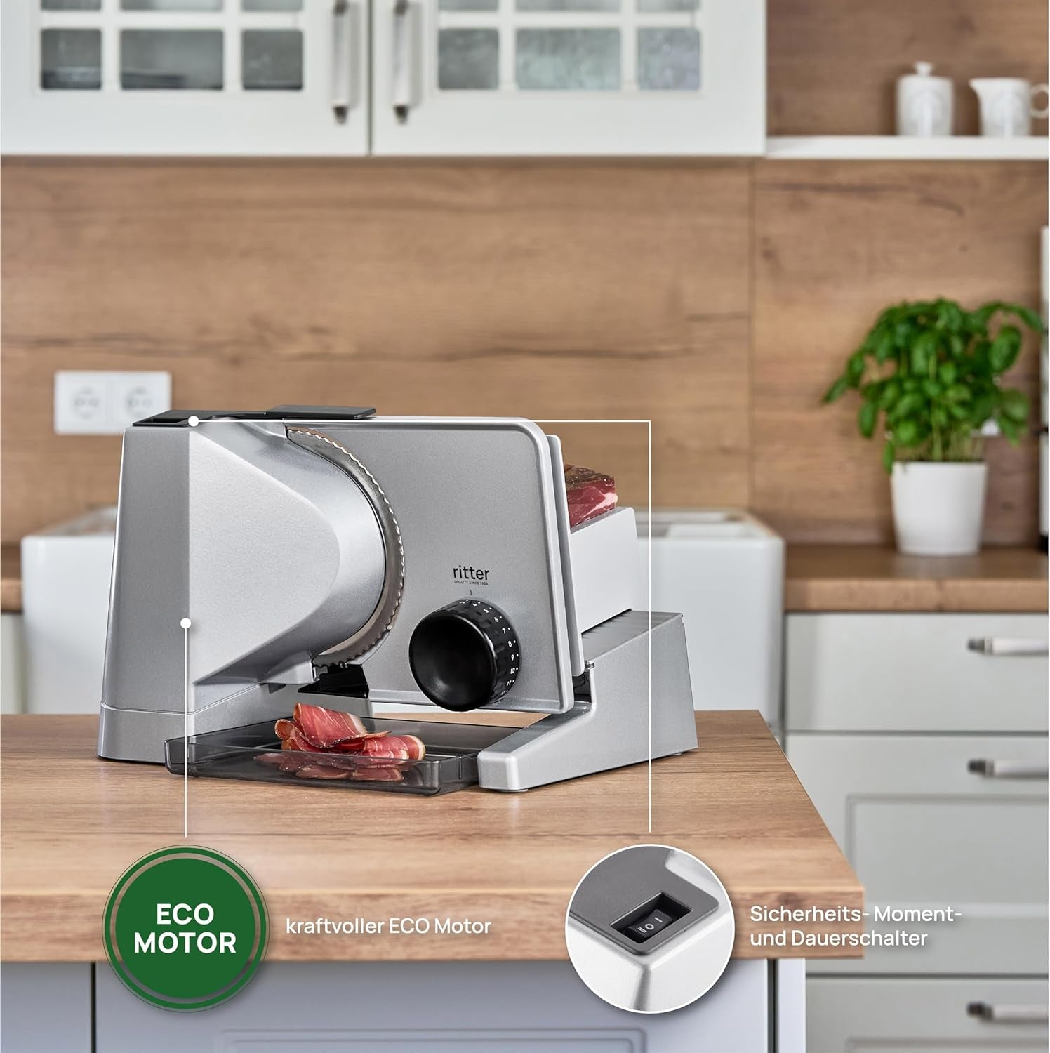 Ritter Solida 4, cortadora eléctrica con múltiples funciones Rasnite y Rebanadoras Naty Shop