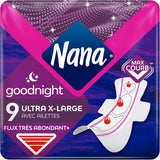 Compresas Sanitarias con Alas Ultra Goodnight - Flux Very Abondants - 10 toallitas en sobres individuales