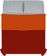 Colcha de verano de microfibra naranja/óxido para cama de matrimonio 250 x 250 cm Edredones y edredones Naty Shop