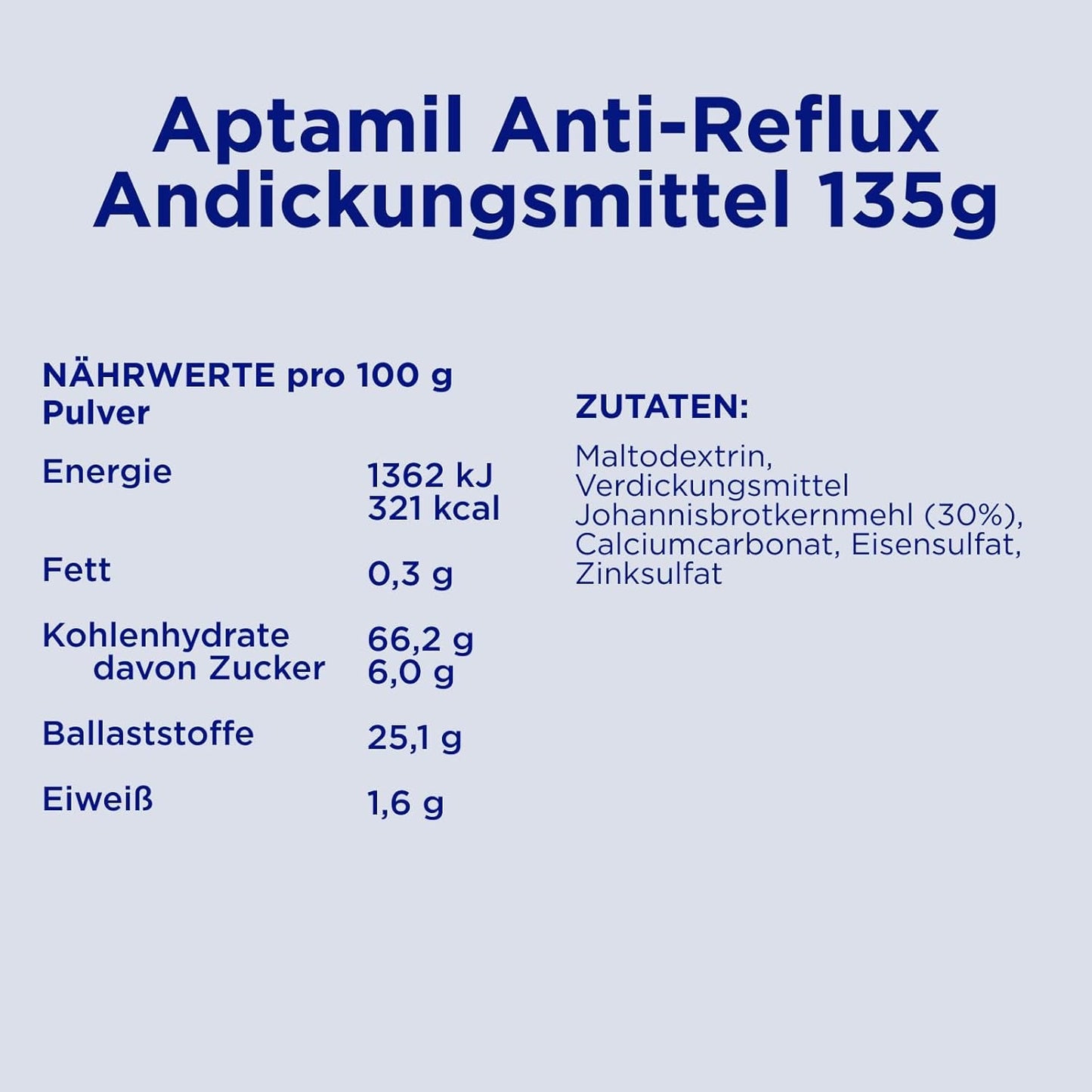 Aptamil Anti-Reflujo - Fórmula completa desde el nacimiento Manejo dietético Vómitos y regurgitaciones Alimentos para bebés Leche en polvo 6 x 135 g