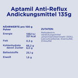 Aptamil Anti-Reflujo - Fórmula completa desde el nacimiento Manejo dietético Vómitos y regurgitaciones Alimentos para bebés Leche en polvo 6 x 135 g