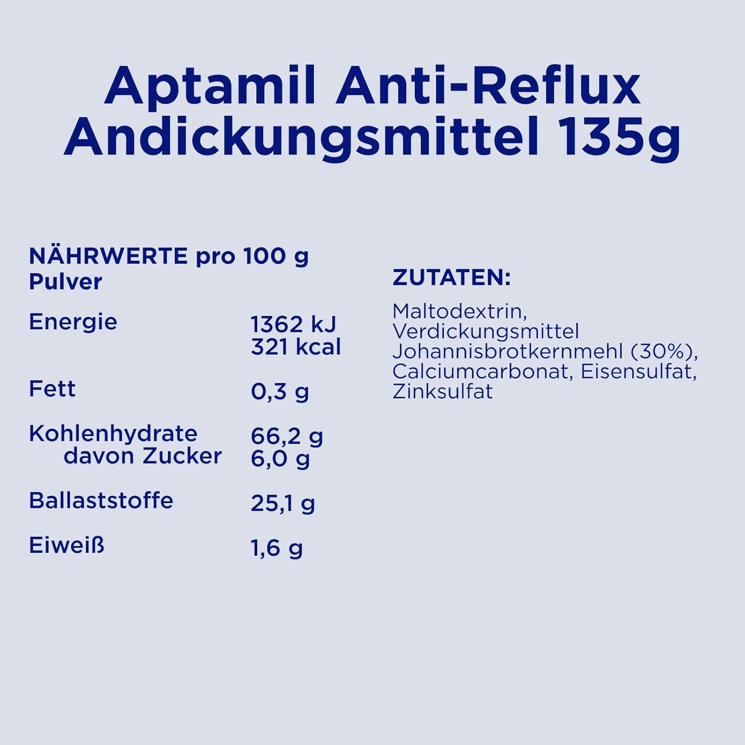 Aptamil Anti-Reflujo - Fórmula completa desde el nacimiento Manejo dietético Vómitos y regurgitaciones Alimentos para bebés Leche en polvo 6 x 135 g