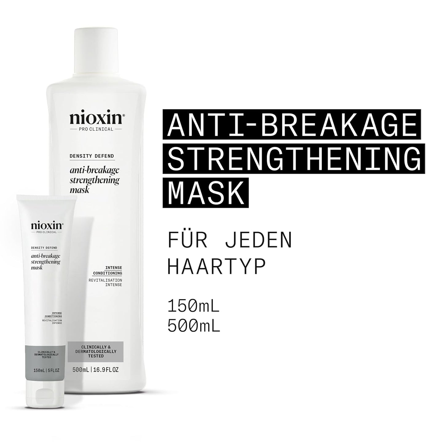 Nioxin Density Defend Anti-Breakage Strengthening Hair Mask - Mascarilla capilar hidratante contra la rotura del cabello, cuidado del cabello sin aclarado con vitamina C Mascarilla capilar Naty Shop