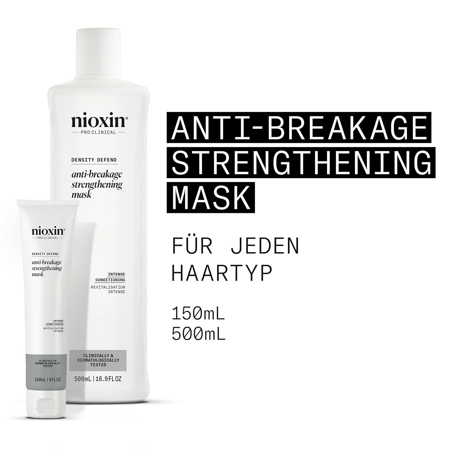 Nioxin Density Defend Anti-Breakage Strengthening Hair Mask - Mascarilla capilar hidratante contra la rotura del cabello, cuidado del cabello sin aclarado con vitamina C Mascarilla capilar Naty Shop