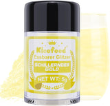 Kicofood, purpurina comestible, 5 gramos, varios colores Glitter Naty Shop Oro iridiscente