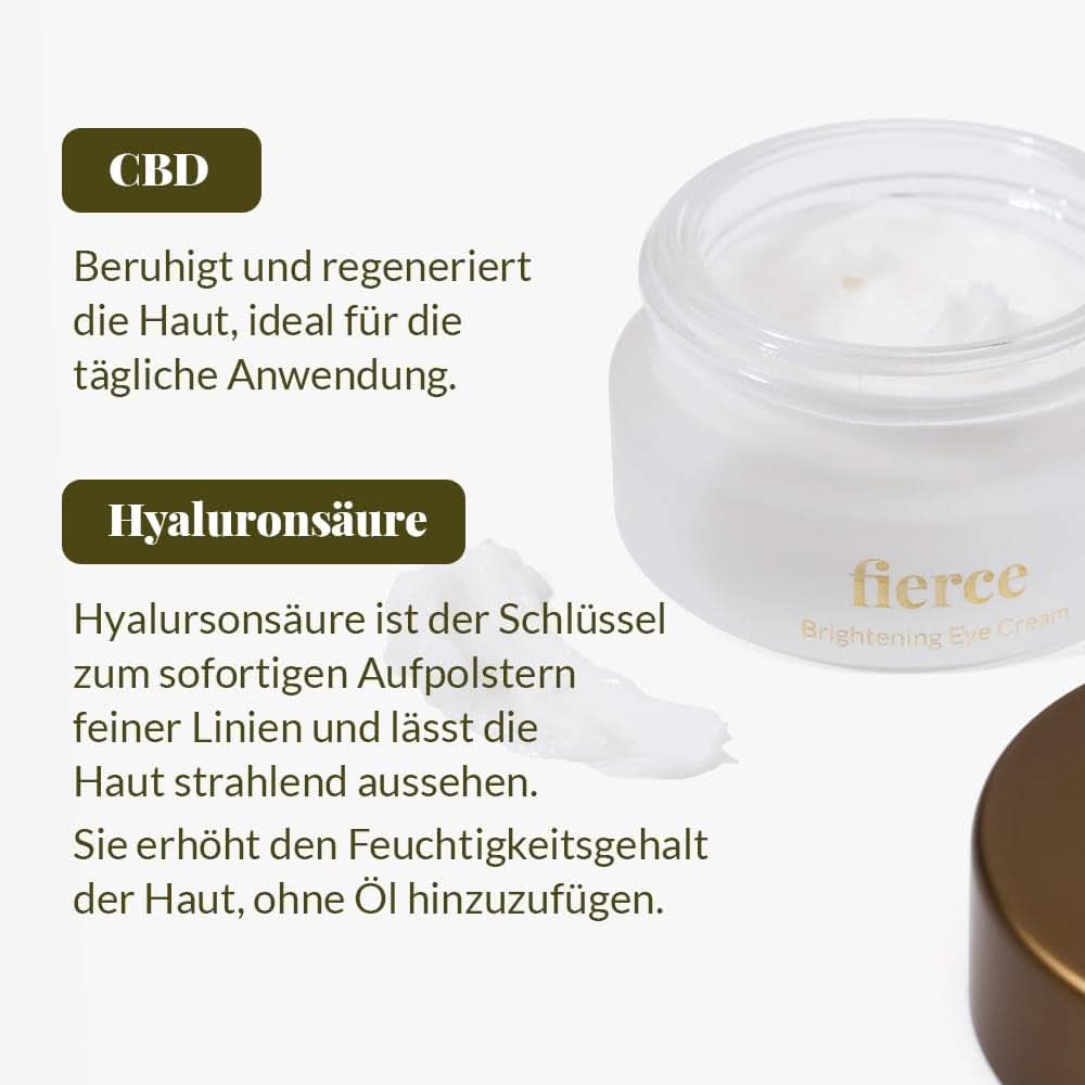 Nordic Cosmetics, Crema de ojos vegana contra arrugas y ojeras con ácido hialurónico, 10ml Cosmética y Belleza Naty Shop