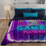 PETTI Artigiani Italiani - Edredón de invierno, Edredón de invierno, Edredón sencillo, Doble cara, Monocolor e impresión digital, 100% microfibra hipoalergénica, Made in Italy Edredones y edredones Naty Shop Gamer 160 X 190 Cm
