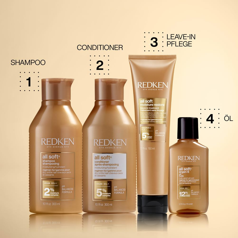Redken, Champú para cabello seco y quebradizo, revitaliza e hidrata Redken Ducha y baño