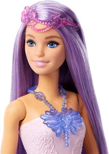 Barbie Doll Juego 3 en 1 con 8 accesorios que incluyen cola de sirena, alas de hada, collares reales, zapatos y más para más de 10 looks diferentes, JCP74