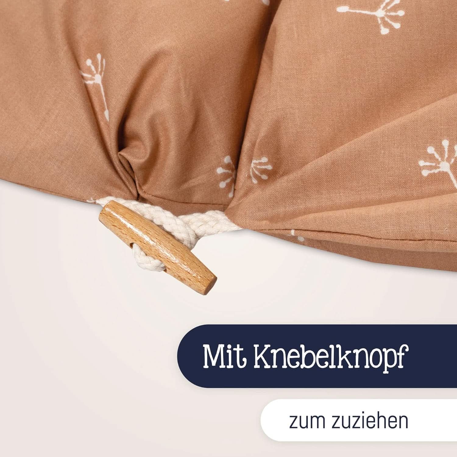Julius Zöllner Cojín de lactancia ecológico 190 cm, relleno 42 litros Microperlas de Eps, fabricado en Alemania Accesorios Alimentación y Lactancia Bebe Naty Shop