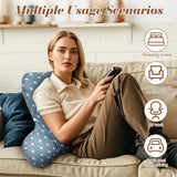 Almohada de lectura, almohada trasera con reposabrazos, respaldo en cama o sofá, almohada de reposo en cama para leer, trabajar y jugar