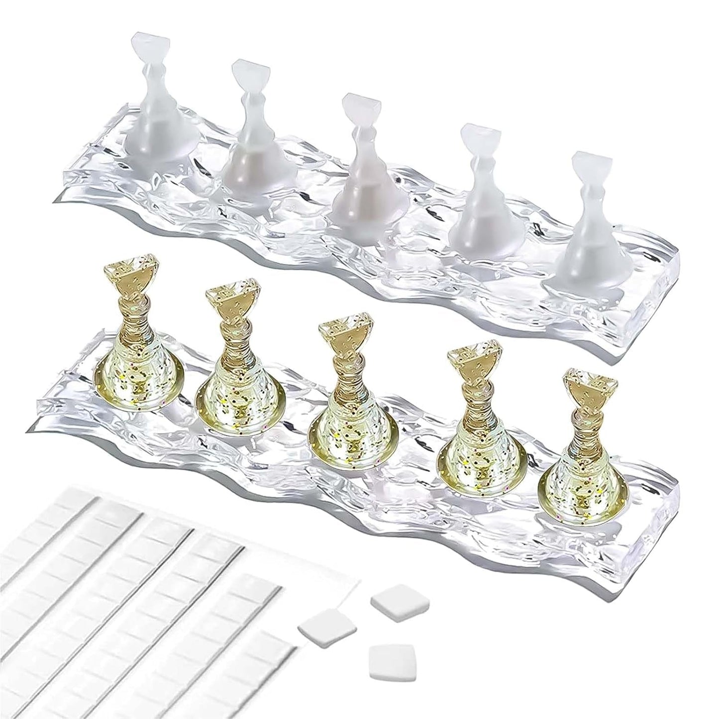 Juego de diseño de uñas – Mano de entrenamiento premium para uñas de gel, accesorios de uñas y uñas artificiales – versátil juego de uñas de gel y accesorios para decoración de uñas